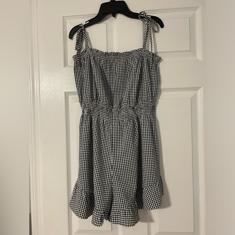 Boutique Gingham Romper XS